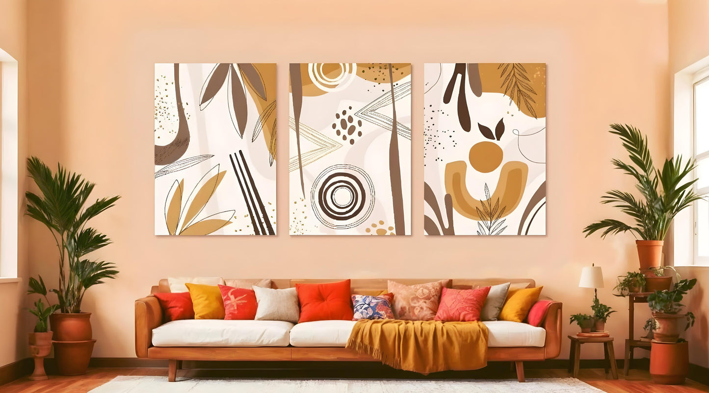 Modern Earth Tones - PACK 3 TABLEAUX